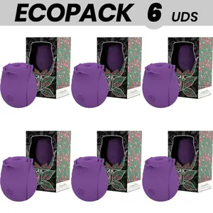 MIA Limited Edition Clitoral Suction Stimulator, Mia Rose Purple, 6-Unit ECOPACK