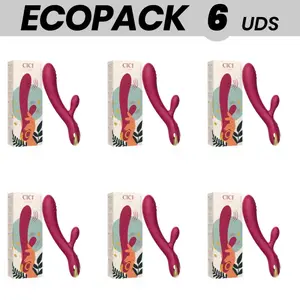 Rabbit vibrator set Cici Beauty ECOPACK — 6 units, premium silicone, internal and external stimulation