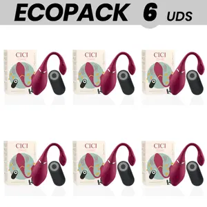 Egg vibrator set Cici Beauty ECOPACK 6 silicone eggs with remote control