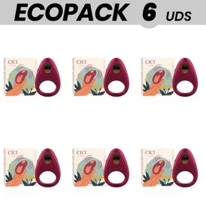 Vibrating Silicone Ring Cici Beauty ECOPACK set of 6 — premium silicone vibrating rings