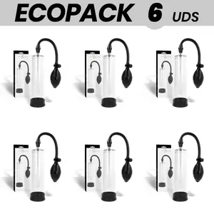 Penis pump INTENSE PUMP ECOPACK 6 units - Clear model 02, pack of 6