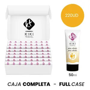 Персональный лубрикант kikÍ travel 50 мл — аромат Pina Colada, дорожный флакон