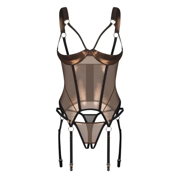 Mežģīņu korsete OBSESSIVE OBS Corset 2XL/3XL Photo 5