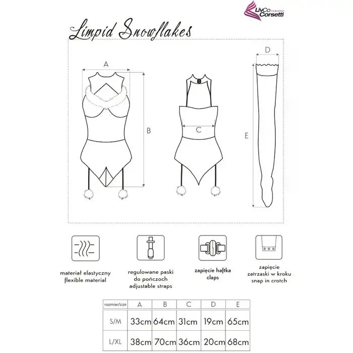 LIVCO SNOWFLAKES LC 90604 lingerie set — L/XL Photo 5