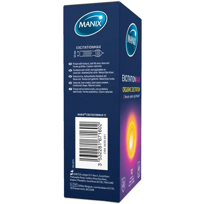 Презервативы Manix Excitation Max — 12 шт. Photo 2