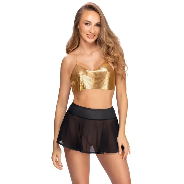 Cottelli Collection short transparent skirt — size M Photo 4