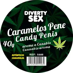 Candy lollipops DIABLO GOLOSO - 20 pieces, cannabis aroma