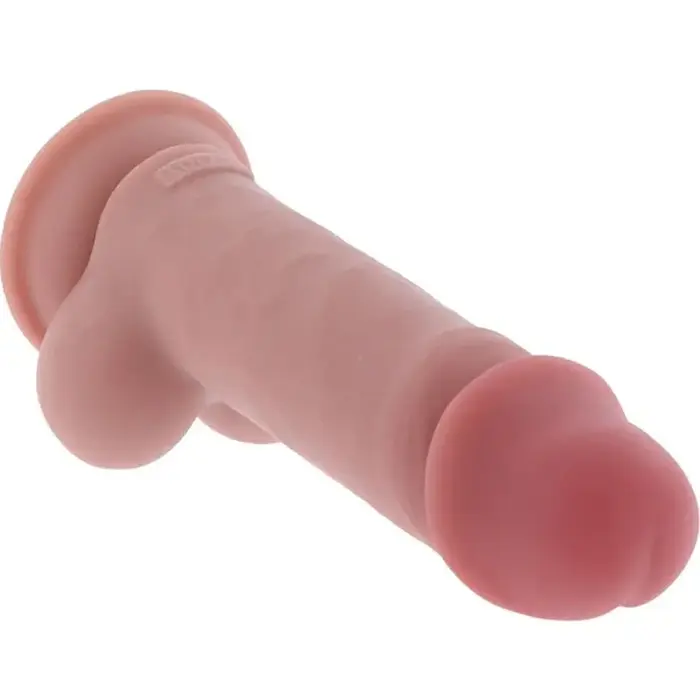 Dildo GET REAL Deluxe ar sēkliniekļiem — 17 cm Photo 3