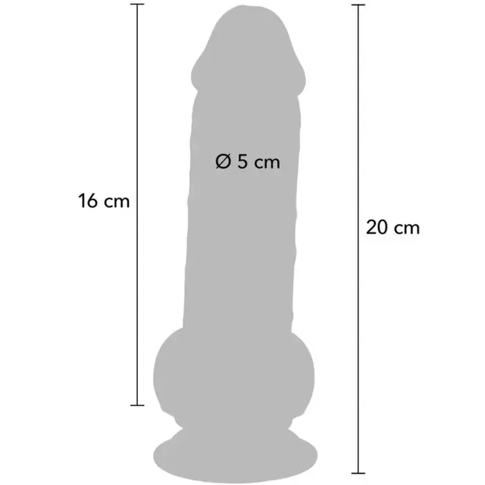 Dildo GET REAL Deluxe reālistisks 20 cm Photo 4
