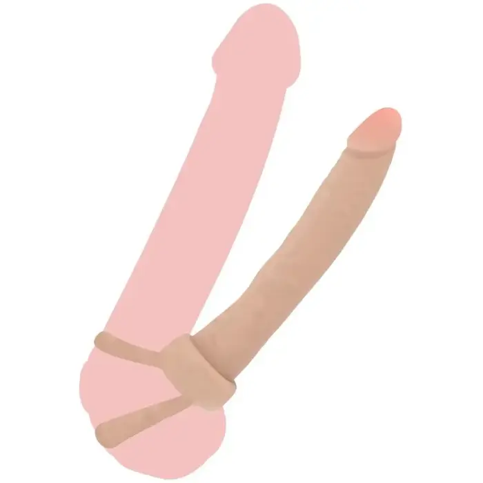 Anālais penetrators GET REAL Double Trouble 16 cm Photo 2