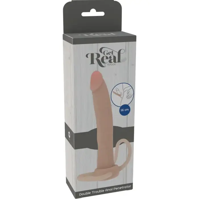 Anālais penetrators GET REAL Double Trouble 16 cm Photo 4