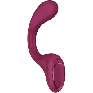 Trusīša vibrators SATISFYER G for Goddess 2 — pudelveida korpuss, Bordo