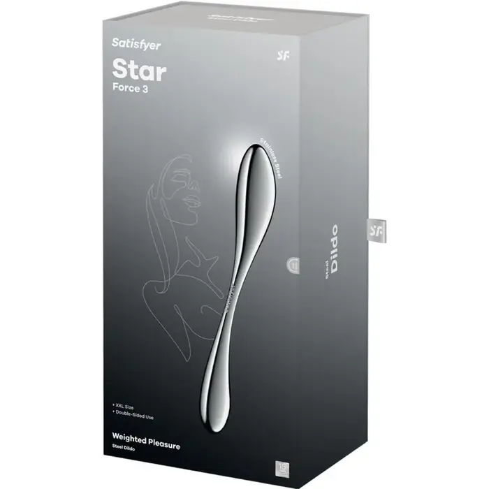 Двухконечный стальной фаллоимитатор SATISFYER STAR FORCE 3 Photo 5