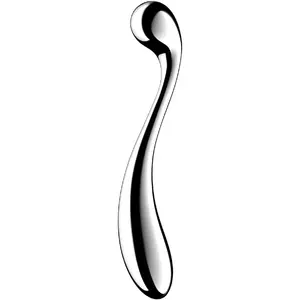 Двухконечный металлический фаллоимитатор SATISFYER DILDO STAR FORCE 4 — нержавеющая сталь, два вводимых конца