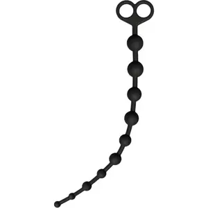 Anālo pērlīšu komplekts TOYJOY Flexible Anal Balls — elastīga silikona pērlīšu virtene ar graduētām izmēra pakāpēm (modelis D-244857)