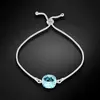 Браслет из серебра diamond sky Glare (Aquamarine) Photo 2