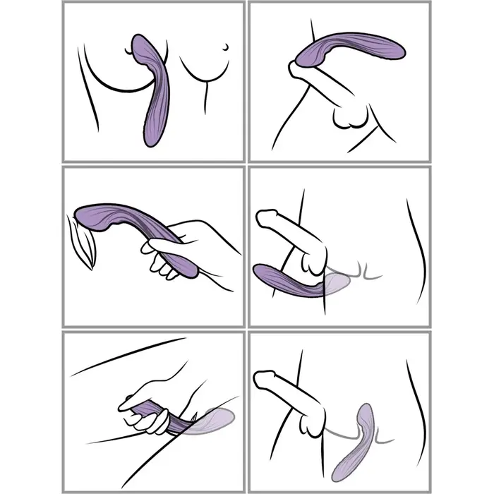 Vibrator Svakom Margot Lilac Swirl — dual-motor G-spot Photo 10