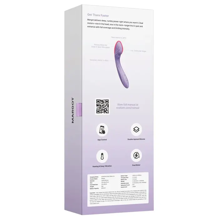 Vibrator Svakom Margot Lilac Swirl — dual-motor G-spot Photo 18