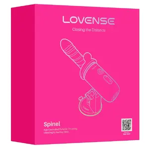 Vibrators LOVENSE Spinel daudzfunkcionāls ar vibrāciju un stūksnām, sildīšanu, lietotnes vadību, trim silikona uzgaļiem un piesūcekni