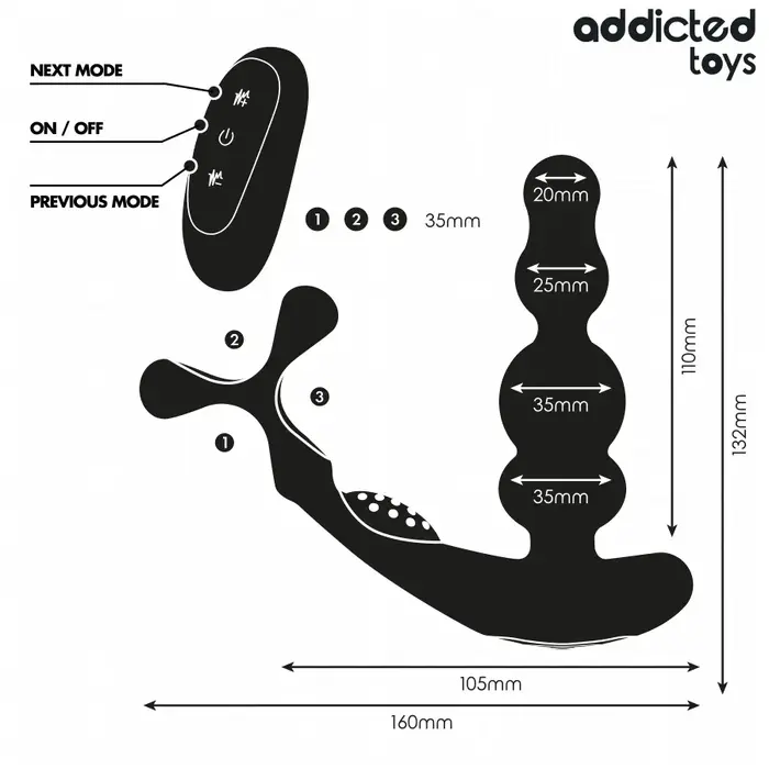 Prostate Massager addicted toys Rotating with Remote Photo 5