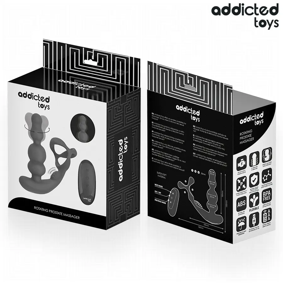 Массажер простаты addicted toys Вращающийся с пультом Photo 9