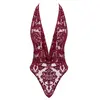 Noir Body red L — женский боди-стринг с халтером Photo 5