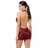 Dress Noir Noir Dress red XL — halterneck, cowl neckline Photo 3