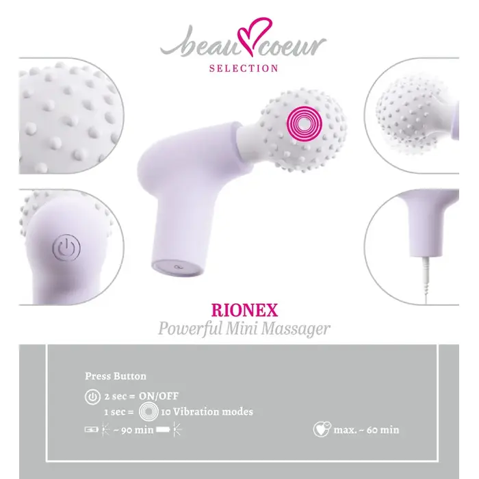 beau cœur Mini handheld massage gun Photo 7