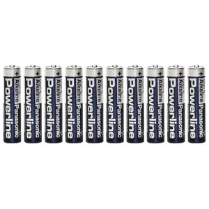 Bateriju komplekts Panasonic — 10 gab. AAA (Micro) sārmainās 1,5 V šūnas