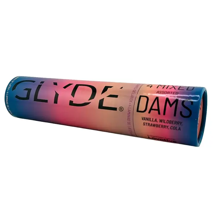 GLYDE Dams Mix x4 — dental dam 25×15 cm, 4 gab. Photo 3