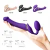 Strap-on-me vibrating strap-on dildo — 3 motors, 156 mm Photo 6