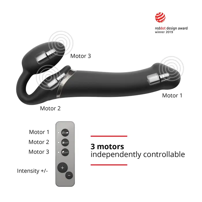 Strap-on-me couple vibrator 6013953 — 3 motors Photo 7