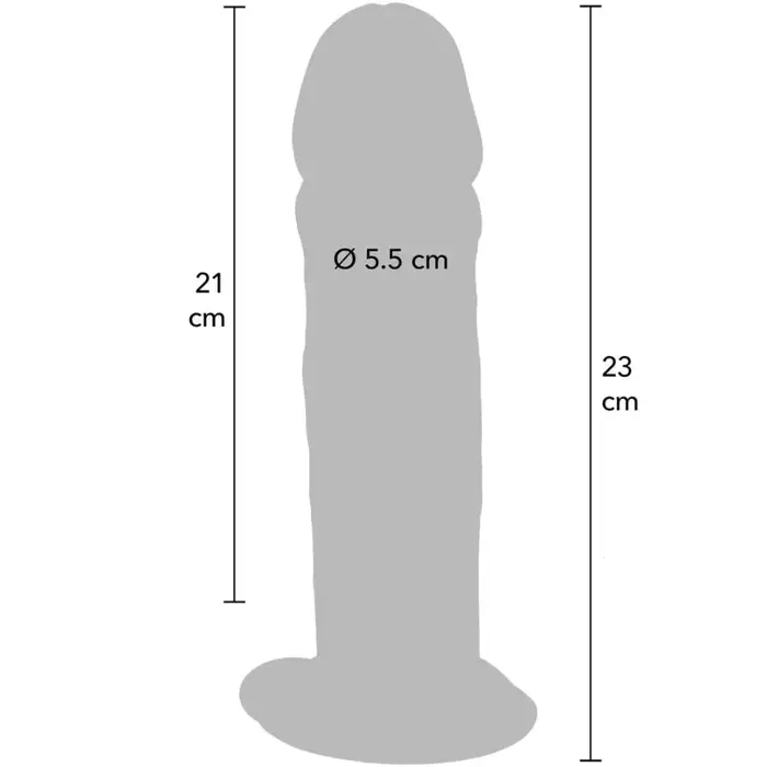 TPE фаллос GET REAL Deluxe Double-Density 23 см Photo 4