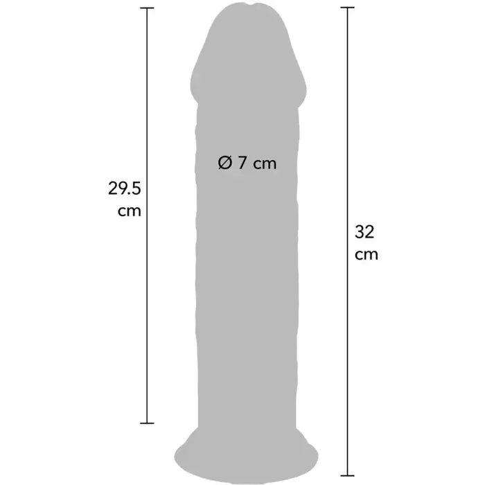 Фаллоимитатор GET REAL Deluxe Thick Double-Density TPE 32 см Photo 4