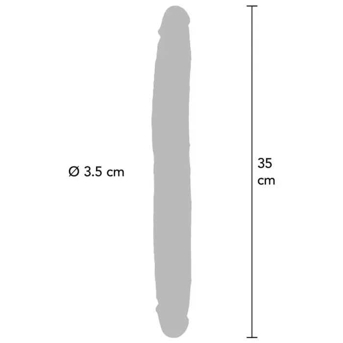 Divgala silikona dildo GET REAL 35 cm Photo 3