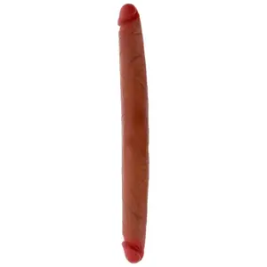 Double-ended silicone dildo GET REAL Caramel 40 cm