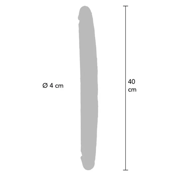 Abpusējs silikona dilds GET REAL Caramel 40 cm Photo 3