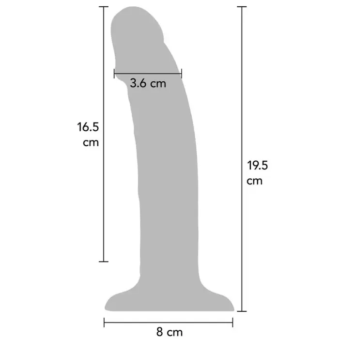 GET REAL vibrējošs silikona dildo — 19,5 cm Photo 3