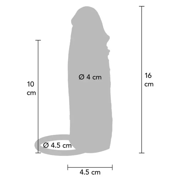 Silikona vibrējošs uzmava GET REAL Hydrated Skin 16 cm Photo 4