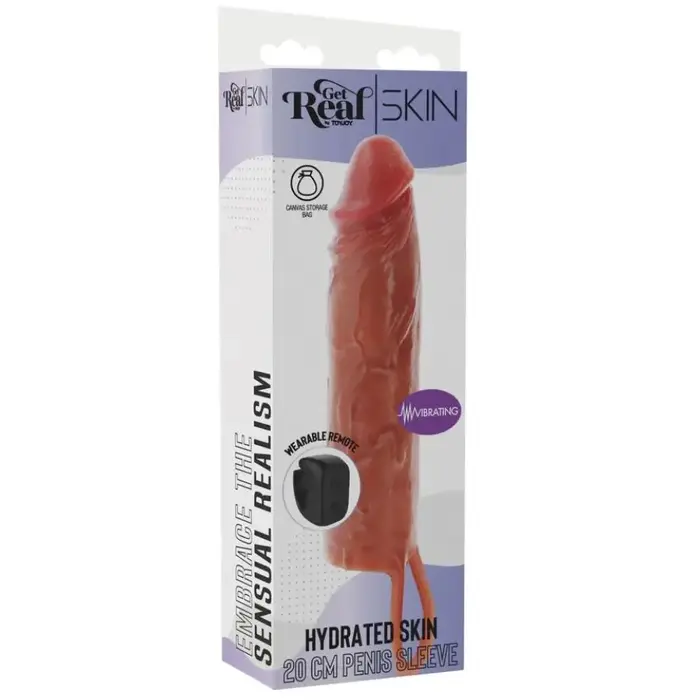 Насадка на пенис GET REAL Hydrated Skin 20 см Photo 5