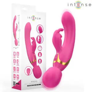 Divkāršs vibratoru rabbit & wand INTENSE WINONA — dubultas stimulācijas dizains, uzlādējams
