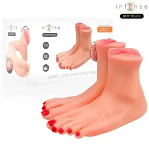 Two-piece foot-shaped masturbator INTENSE DEEP TOUCH Gabbie — realistic form, removable sleeve