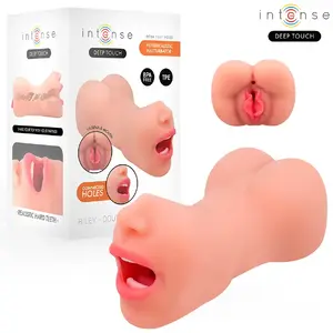 Masturbator INTENSE DEEP TOUCH Riley — double mouth & vagina, realistic internal texture