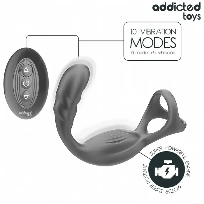 Prostatic cock ring remote control — addicted toys DUAL Photo 4