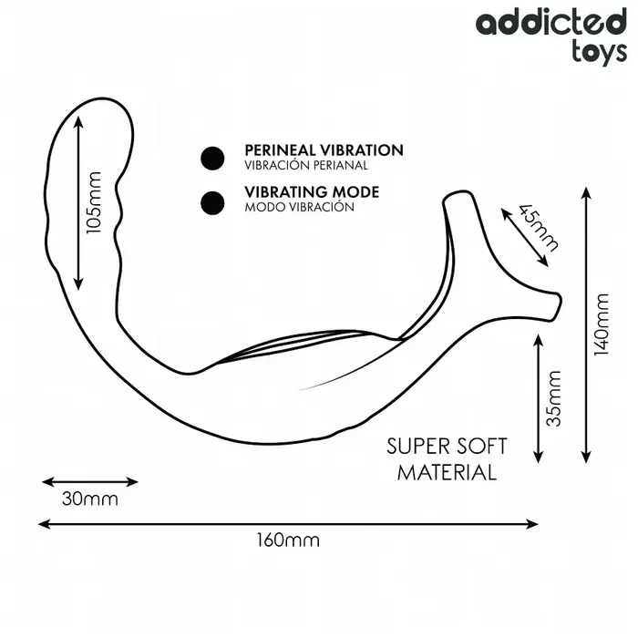 Prostatic cock ring remote control — addicted toys DUAL Photo 7