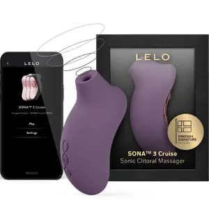 Clitoral massager Lelo Sona 3 Cruise — sonic stimulation, waterproof, rechargeable (plum)