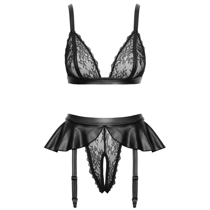 Cottelli Collection Bra Suspender Set M Photo 6