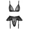 Lingerie set Cottelli Collection Bra Suspender Set L Photo 6