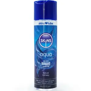 Ūdens bāzes lubrikants SKINS AQUA 130 ml — personiska smērviela, 130 ml