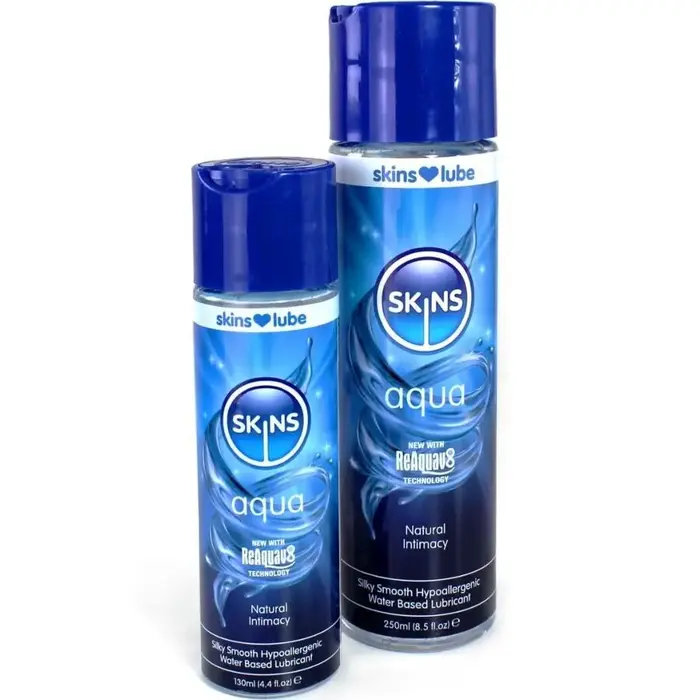 Ūdens bāzes lubrikants SKINS AQUA 130 ml Photo 2